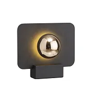Настольная лампа LED Alba 8416 Mantra золотая 1 лампа, основание чёрное металл в стиле хай-тек современный 