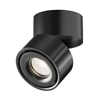 Светильник накладной LED Yin C084CL-15W4K-D-B Maytoni чёрный 1 лампа, основание чёрное в стиле современный круглый