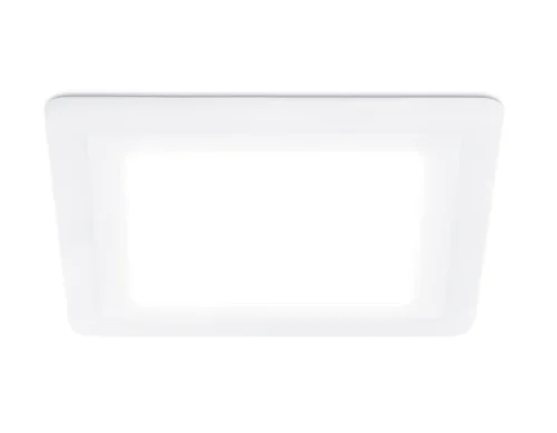 Светильник точечный LED Downlight DCR394 Ambrella light белый на 1 лампу, основание белое в стиле хай-тек современный квадратный фото 5