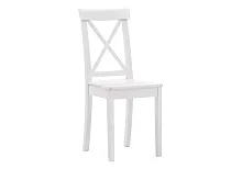 Деревянный стул Эйнор белый 527072 Woodville, /, ножки/массив березы дерево/белый, размеры - ****400*500