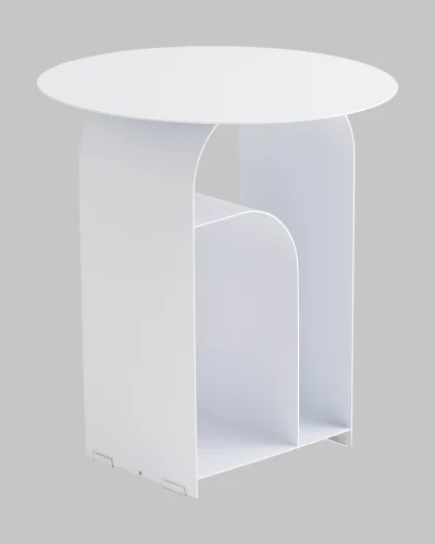 Журнальный столик Arwel, металл, белый УТ000040311 Stool Group столешница белая из металл фото 5