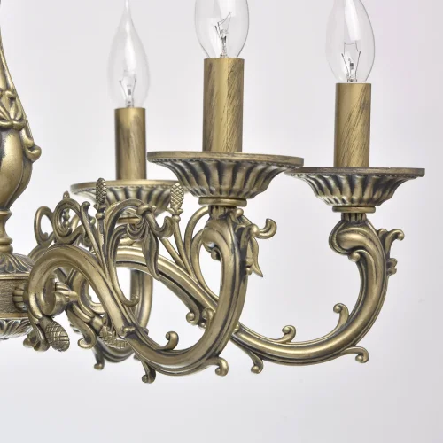 Люстра подвесная Аврора 371011106 MW-Light без плафона на 6 ламп, основание античное бронза в стиле классический фото 6