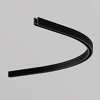 Коннектор радиусный R600 накладной черный Magnetic track system Levity TRA184-R600-11B Maytoni чёрный в стиле современный хай-тек для светильников серии Magnetic track system Levity накладной levity магнитная