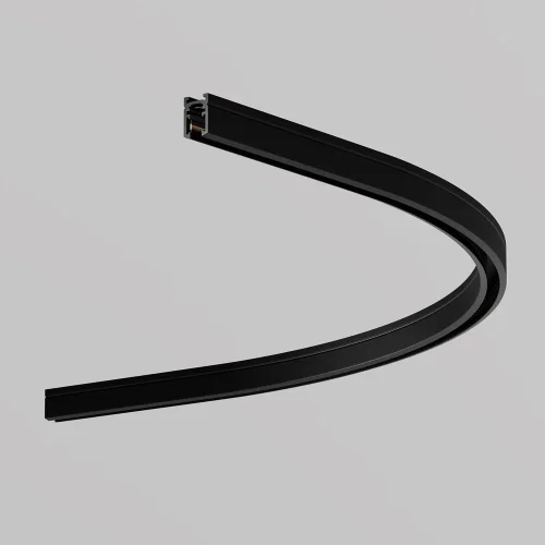 Коннектор радиусный R600 накладной черный Magnetic track system Levity TRA184-R600-11B Maytoni чёрный в стиле современный хай-тек для светильников серии Magnetic track system Levity накладной levity магнитная