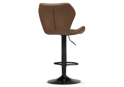 Барный стул Porch brown / black 15816 Woodville, коричневый/экокожа, ножки/металл/, размеры - 900*1020***480*500 фото 4