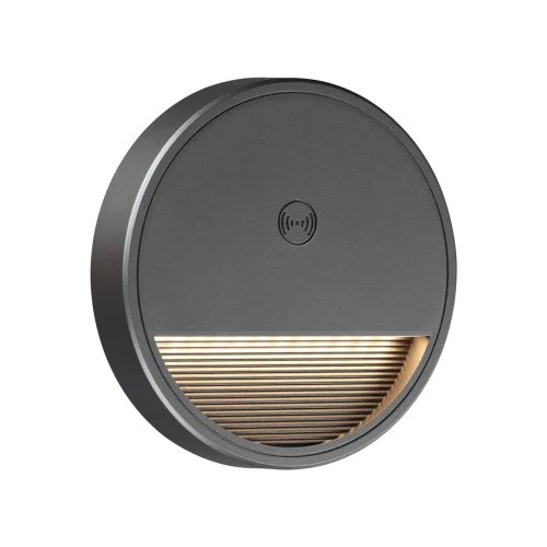 Светильник точечный LED Vespera 359708 Novotech серый на 1 лампу, основание серое в стиле минимализм хай-тек современный подсветка для лестниц и ступеней фото 4