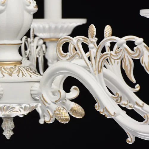 Люстра подвесная Аврора 371011206 MW-Light без плафона на 6 ламп, основание белое в стиле классический фото 7