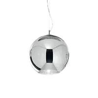 Светильник подвесной NEMO SP1 D20 CROMO Ideal Lux хром 1 лампа, основание хром в стиле современный шар
