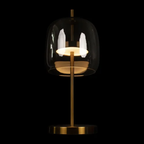 Настольная лампа LED Dauphin 10041T LOFT IT чёрная серая 1 лампа, основание золотое металл в стиле современный  фото 4
