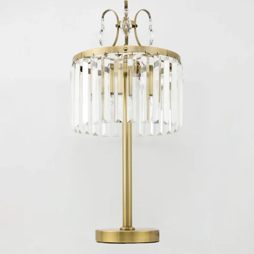 Настольная лампа Инга CL335833 Citilux прозрачная 3 лампы, основание бронзовое металл в стиле современный  фото 2