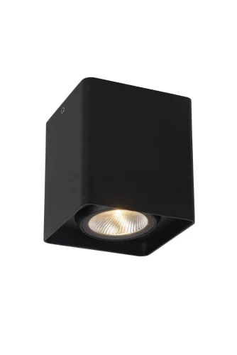 Накладной светильник LED Leeds 28801/07/30 Lucide уличный IP54 чёрный 1 лампа, плафон чёрный в стиле современный LED