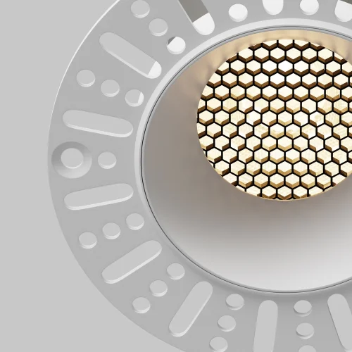 Светильник точечный LED Dip DL121-15W-3K-TRS-W Maytoni белый на 1 лампу, основание белое в стиле современный для затирки круглый фото 12