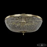 Люстра потолочная 19111/100IV G C1 Bohemia Ivele Crystal прозрачная на 20 ламп, основание золотое в стиле классика sp