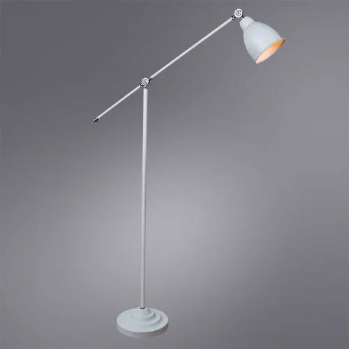 Торшер лофт Braccio A2054PN-1WH Arte Lamp  белый 1 лампа, основание белое в стиле лофт
 фото 2