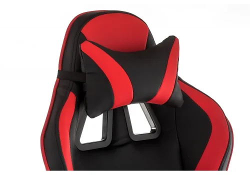 Кресло игровое Racer черное / красное 11380 Woodville, красный/искусственная кожа, ножки/пластик/чёрный, размеры - *1280***700*570 фото 9