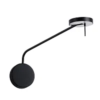 Бра LED Malcone 2623/06 AP-9 Divinare чёрный на 1 лампу, основание чёрное в стиле лофт современный 
