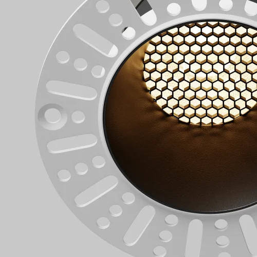 Светильник точечный LED Dip DL122-15W-3K-TRS-B Maytoni чёрный на 1 лампу, основание чёрное в стиле современный хай-тек круглый для затирки фото 12