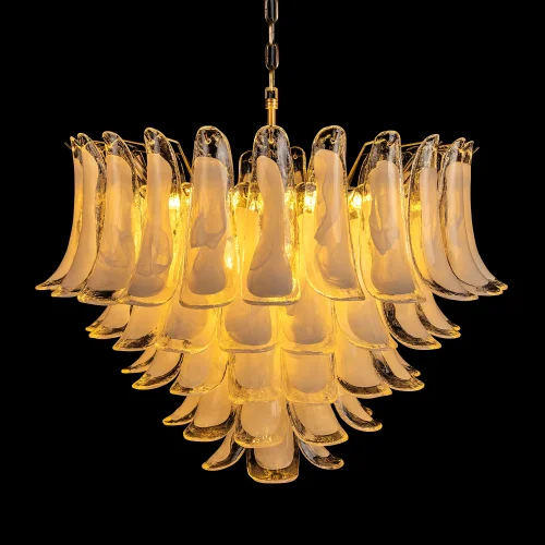 Люстра подвесная Лилу / Lilou 10600/800 Clear LOFT IT белая прозрачная на 18 ламп, основание бронзовое в стиле фото 4 Люстра подвесная Лилу / Lilou 10600/800 Clear LOFT IT белая прозрачная на 18 ламп, основание бронзовое в стиле фото 4