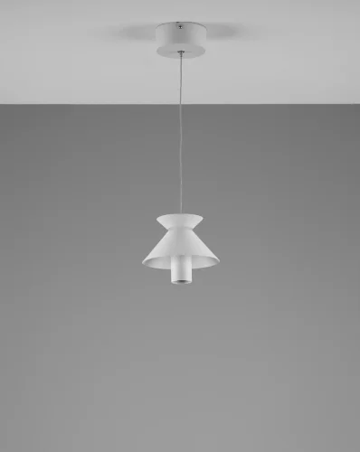 Светильник подвесной LED Ori V10886-PL Moderli белый 1 лампа, основание белое в стиле лофт современный  фото 2