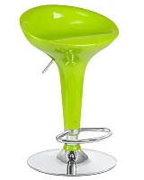 Стул барный 1004-LM BOMBA,  цвет сиденья салатовый, цвет основания хром Dobrin, зелёный/, ножки/металл/хром, размеры - 660*880***430*360