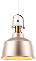 Светильник подвесной лофт 390-406-01 Velante бежевый 1 лампа, основание бежевое в стиле лофт 