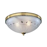 Люстра потолочная  PL 4650/4 Reccagni Angelo белая на 4 лампы, основание античное бронза в стиле классический 