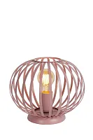 Настольная лампа Merlina 78593/25/66 Lucide розовая 1 лампа, основание розовое металл в стиле современный 