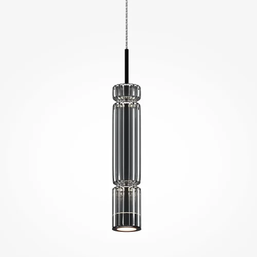 Светильник подвесной LED Ordo MOD272PL-L12B3K1 Maytoni чёрный 1 лампа, основание чёрное в стиле современный трубочки фото 5