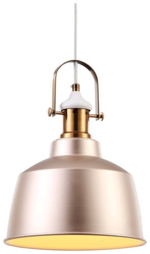 Светильник подвесной лофт 390-406-01 Velante бежевый 1 лампа, основание бежевое в стиле лофт 