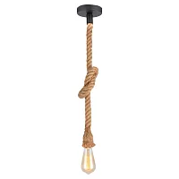 Светильник подвесной лофт Cornville LSP-8224 Lussole без плафона 1 лампа, основание коричневое чёрное в стиле лофт 