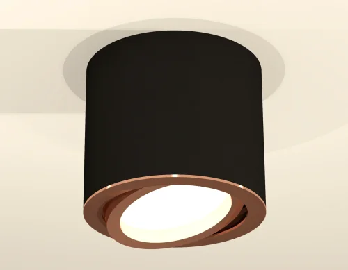 Светильник накладной XS7402004 Ambrella light чёрный 1 лампа, основание чёрное в стиле хай-тек современный круглый фото 3