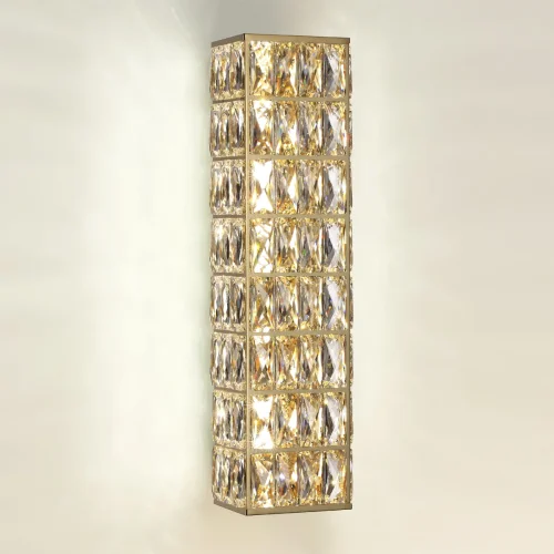 Бра LED Panta 4926/9WL Odeon Light прозрачный на 1 лампа, основание золотое в стиле современный  фото 3