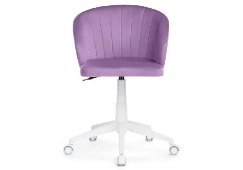 Компьютерное кресло Пард сиреневый 464232 Woodville, фиолетовый/велюр, ножки/пластик/белый, размеры - *870***590*600 фото 3