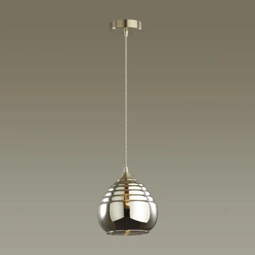 Светильник подвесной Lester 5286/1 Lumion серый хром 1 лампа, основание никель в стиле современный  фото 3