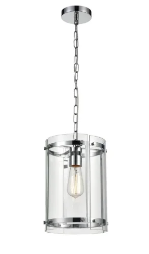 Светильник подвесной Tivoli VL5073P01 Vele Luce прозрачный 1 лампа, основание хром в стиле современный  фото 2