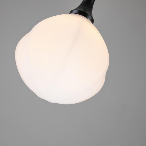 Светильник подвесной Suri 2688-1P Favourite белый 1 лампа, основание чёрное в стиле флористика  фото 4
