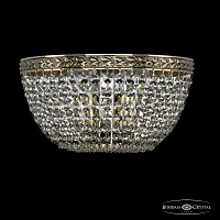 Бра 19051B/25IV GB Bohemia Ivele Crystal прозрачный 2 лампы, основание золотое в стиле классический sp