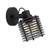 Бра Segovia 900739 Eglo чёрный 1 лампа, основание чёрное в стиле современный лофт 