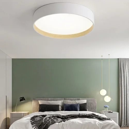 Светильник потолочный NETTY D40 Black 224021-23 ImperiumLoft белый на 1 лампу, основание чёрное в стиле современный скандинавский минимализм фото 8