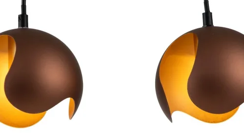 Светильник подвесной Severo V000177 Indigo коричневый на 3 лампы, основание чёрное в стиле современный шар фото 2 Светильник подвесной Severo V000177 Indigo коричневый на 3 лампы, основание чёрное в стиле современный шар фото 2