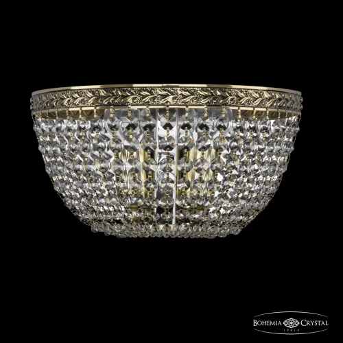 Бра 19051B/25IV GB Bohemia Ivele Crystal прозрачный на 2 лампы, основание золотое в стиле классический sp