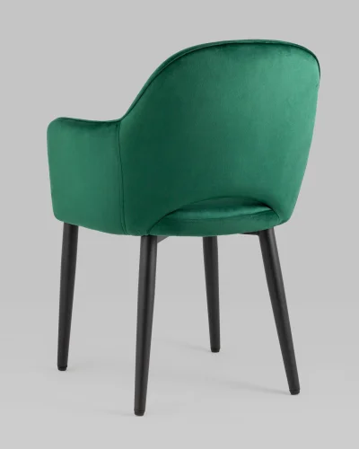 Стул Венера NEW, велюр изумрудный УТ000037245 Stool Group, голубой/велюр, ножки/металл/чёрный, размеры - ****585*645 фото 6