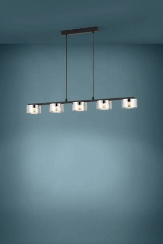 Светильник подвесной LED Copillos 39875 Eglo серый чёрный 4 лампы, основание чёрное в стиле современный  фото 4