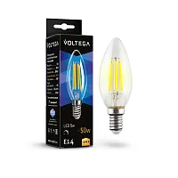 Светодиодная лампа Crystal Candle 5W 3000K E14 DIM 7200 Voltega E14 5вт