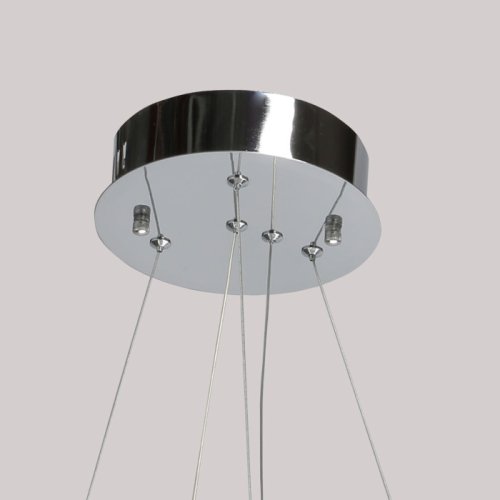 Люстра подвесная LED с пультом Гослар 498016101 MW-Light прозрачная на 1 лампа, основание хром в стиле классический с пультом кольца фото 12