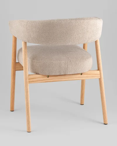 Стул обеденный Zubo с деревянными ножками, бежевый УТ000041730 Stool Group, /, ножки//, размеры - ***** фото 5