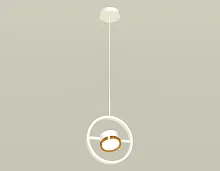 Светильник подвесной XB9111103 Ambrella light золотой белый 1 лампа, основание белое в стиле хай-тек современный 