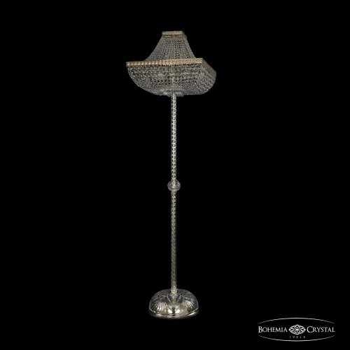 Торшер 19282T3/H/45IV-172 G Bohemia Ivele Crystal sp прозрачный 9 ламп, основание золотое в стиле классический
