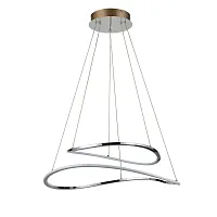 Светильник подвесной LED Gusto VL7043P02 Vele Luce хром на 1 лампу, основание хром в стиле хай-тек кольца
