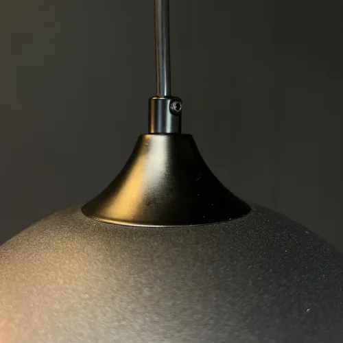 Светильник подвесной NORD C D20 Black/Amber 190499-26 ImperiumLoft янтарный 1 лампа, основание чёрное в стиле современный  фото 5